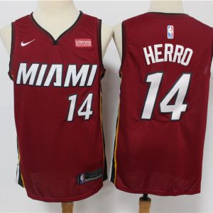 NBA Miami Heat #14 Tyler Herro City Edition Red Jersey