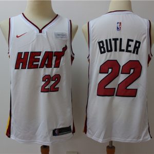NBA Miami Heat #22 Jimmy Butler #22 White Game Nike Jersey