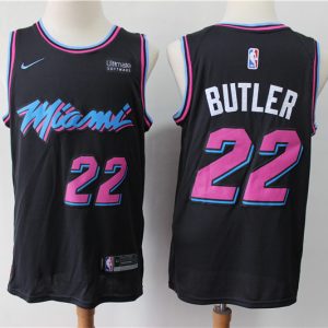 NBA Miami Heat #22 Jimmy Butler #22 Black City Vice Night Jersey