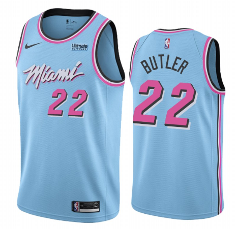NBA Miami Heat #22 Jimmy Butler #22 Blue City Vice Night Jersey