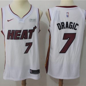 Nike NBA Miami Heat #7 Dragic White Jersey