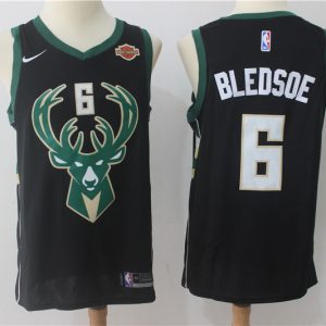 Nike NBA Milwaukee Bucks #6 Bledsoe Black Jersey