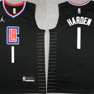 Men's Los Angeles Clippers #1 James Harden Stitched Jersey