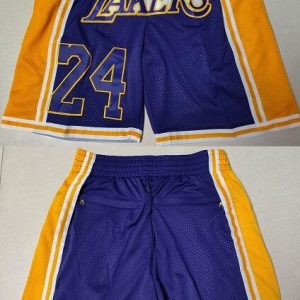 NBA Los Angeles Lakers Purple Gold Shorts (Run Small)