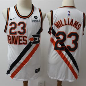 NBA Clippers #23 Williams White Nike Men Jersey
