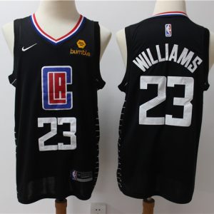 NBA Clippers #23 Williams Black Swingman Nike Men Jersey