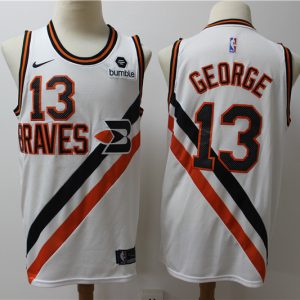 NBA Los Angeles Clippers #13 Paul George White Jersey