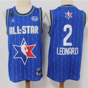 Men's NBA Clippers #2 Kawhi Leonard Blue 2020 All-Star Stitched Jersey
