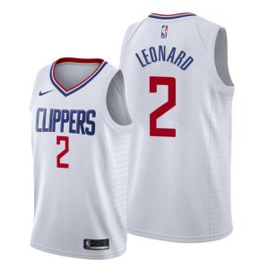 NBA Clippers 2 Kawhi Leonard White Swingman Nike Men Jersey