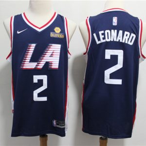 NBA Clippers 2 Kawhi Leonard Navy City Edition Swingman Nike Men Jersey