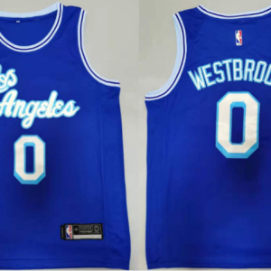 NBA Los Angeles Lakers #0 Russell Westbrook Blue Jersey