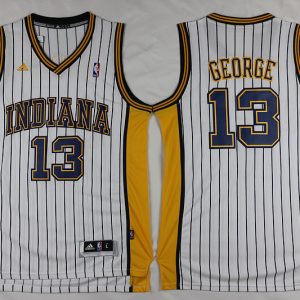 NBA Indiana Pacers #13 George White Pinstripe Throwback Jersey