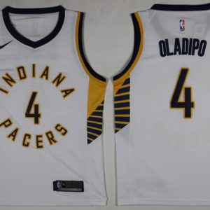 NBA Indiana Pacers #4 Oladipo White Nike Jersey