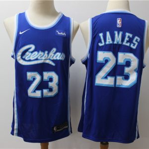 NBA LA Lakers #23 LeBron James Blue Jersey
