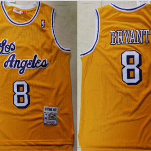 NBA Los Angeles Lakers #23 James Bryant Yellow Hardwood Classics Mesh Jersey