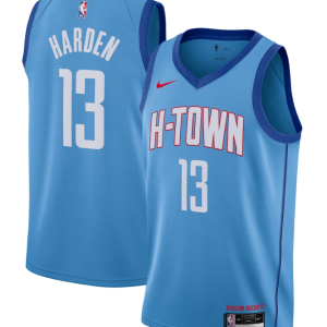 NBA Houston Rockets #13 James Harden Blue 2020/21City Edition Swingman Jersey