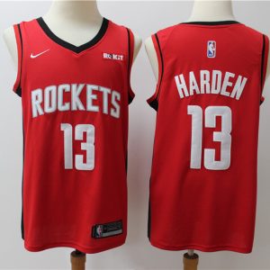 NBA Rockets 13 James Harden Red Nike Swingman Men Jersey