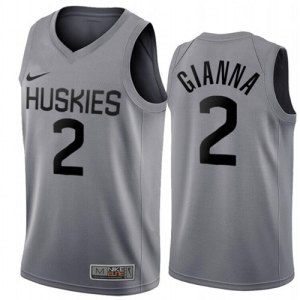 NBA Los Angeles Lakers #2 Gianna Bryant Gray Special Tribute NBA Jersey