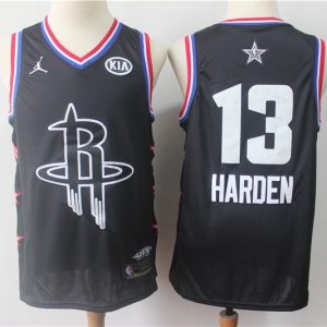NBA Rockets 13 James Harden Black 2019 All-Star Game Men Jersey