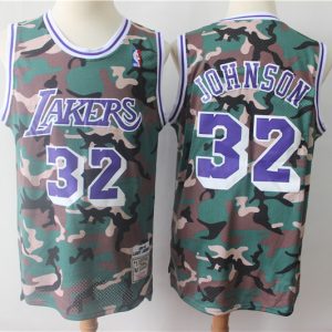 NBA Los Angeles Lakers #32 Johnson 2019 new Woodland Camo jersey