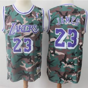 NBA Los Angeles Lakers #23 James 2019 new Woodland Camo jersey