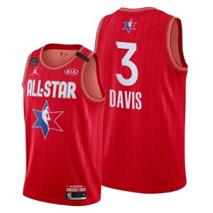 Men's NBA Los Angeles Lakers #3 Anthony Davis Red 2020 All-Star Stitched Jersey
