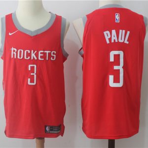 Nike NBA Houston Rockets #3 Paul Red Jersey