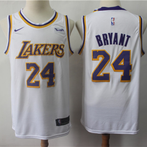 Nike NBA Los Angeles Lakers #24 Bryant White Jersey