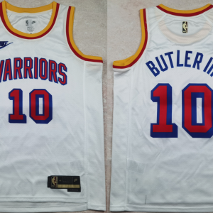 Men's Golden State Warriors #10 Jimmy Butler III White 2025 Classic Edition Swingman Jersey