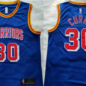 Men's Golden State Warriors #30 Stephen Curry Blue Stitched Basketball Jersey