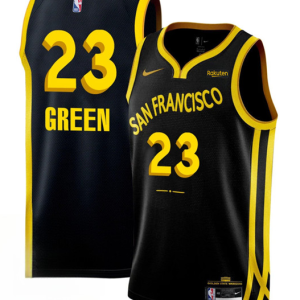 Men's Golden State Warriors #23 Draymond Green Black 2023/24 City Edition Stitched Jersey