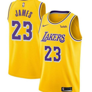 Los Angeles Lakers #23 LeBron James Fanatics Branded Yellow 2018/19 Fast Break Jersey