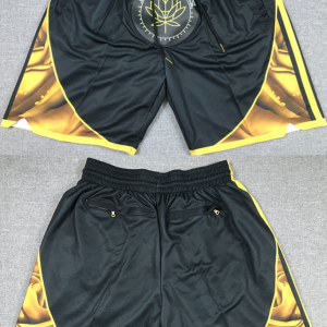 NBA Golden State Warriors Black City Edition Shorts(Run Small)