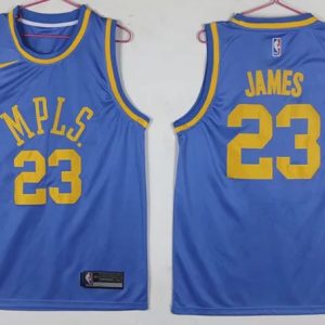 NBA Los Angeles Lakers #23 LeBron James 2018 Blue Men's Jersey