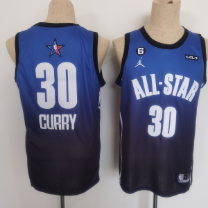 NBA 2023 All-Star #30 Stephen Curry Blue Game Swingman Jersey