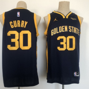 NBA Golden State Warriors #30 Stephen Curry Black Jersey
