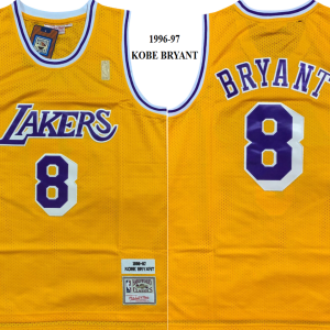 NBA Los Angeles Lakers #8 Kobe Bryant Yellow Swingman1996-97 Jersey