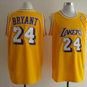 Yellow Kobe Bryant Home Jersey, Los Angeles Lakers #24 Jersey