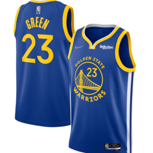 NBA Golden State Warriors #23 Draymond Green 2022 Royal 75th Anniversary Jersey