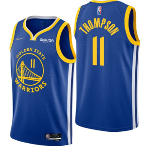 NBA Golden State Warriors #11 Klay Thompson 2022 Royal 75th Anniversary Jersey