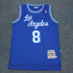 Los Angel Lakers Blue #8 Kobes Blue Throwback Jerseys