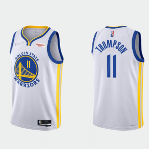 NBA Golden State Warriors #11 Klay Thompson 2022 White 75th Anniversary Jersey