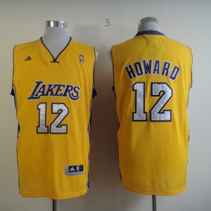 Adidas Los Angles Lakers #12 Howard Yellow Jersey