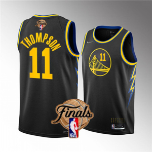 NBA Golden State Warriors #11 Klay Thompson2022 Black Finals Jersey