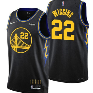NBA Golden State Warriors #22 Andrew Wiggins 2022 Black Finals Jersey