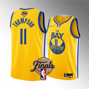 NBA Golden State Warriors #11 Klay Thompson 2022 Yellow Jersey