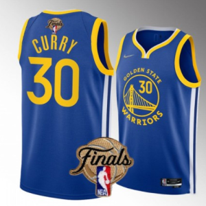 NBA Golden State Warriors #30 Stephen Curry 2022 Royal Jersey