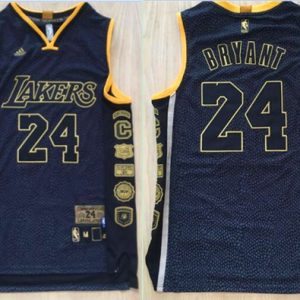 NBA Los Angeles Lakers #24 Kobe Black Anniversary Jersey