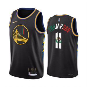 NBA Golden State Warriors #11 Klay Thompson 2022 Black Special Mexico Edition Jersey