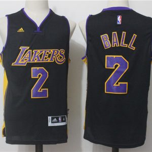 NBA Los Angeles Lakers #2 Ball Black Jersey